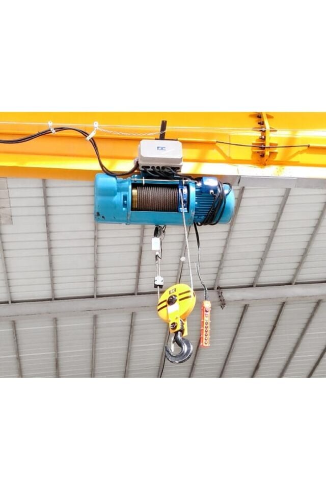 5 Ton 9 Metre Kılavuzlu 4 Hareketli Elektrikli Halatlı Tavan Vinci (380V)