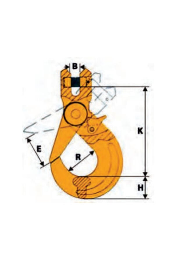 EMNİYETLİ PİMLİ KANCA G-80 10-8  3.2 ton